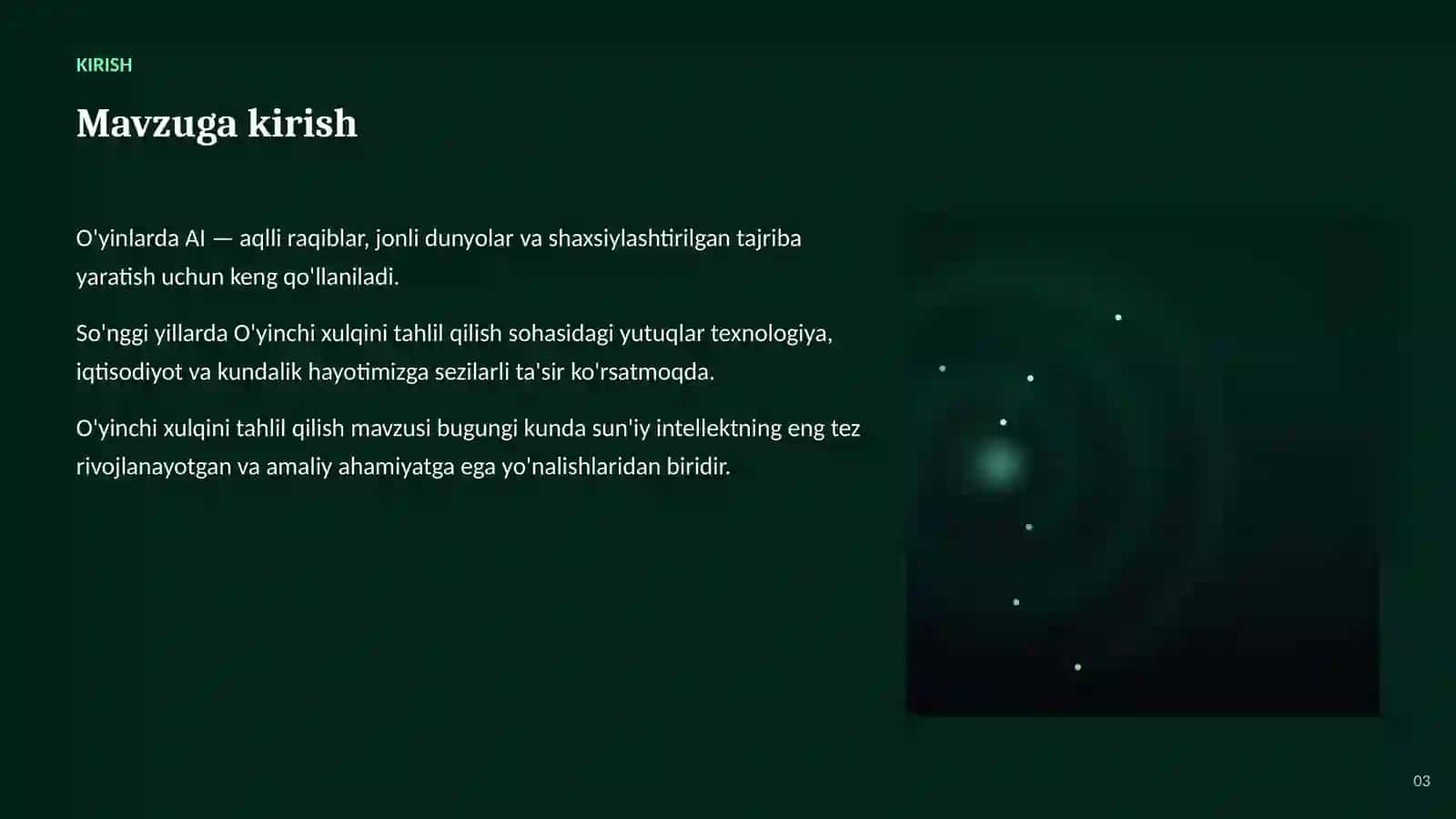 O'yinlarda AI 3