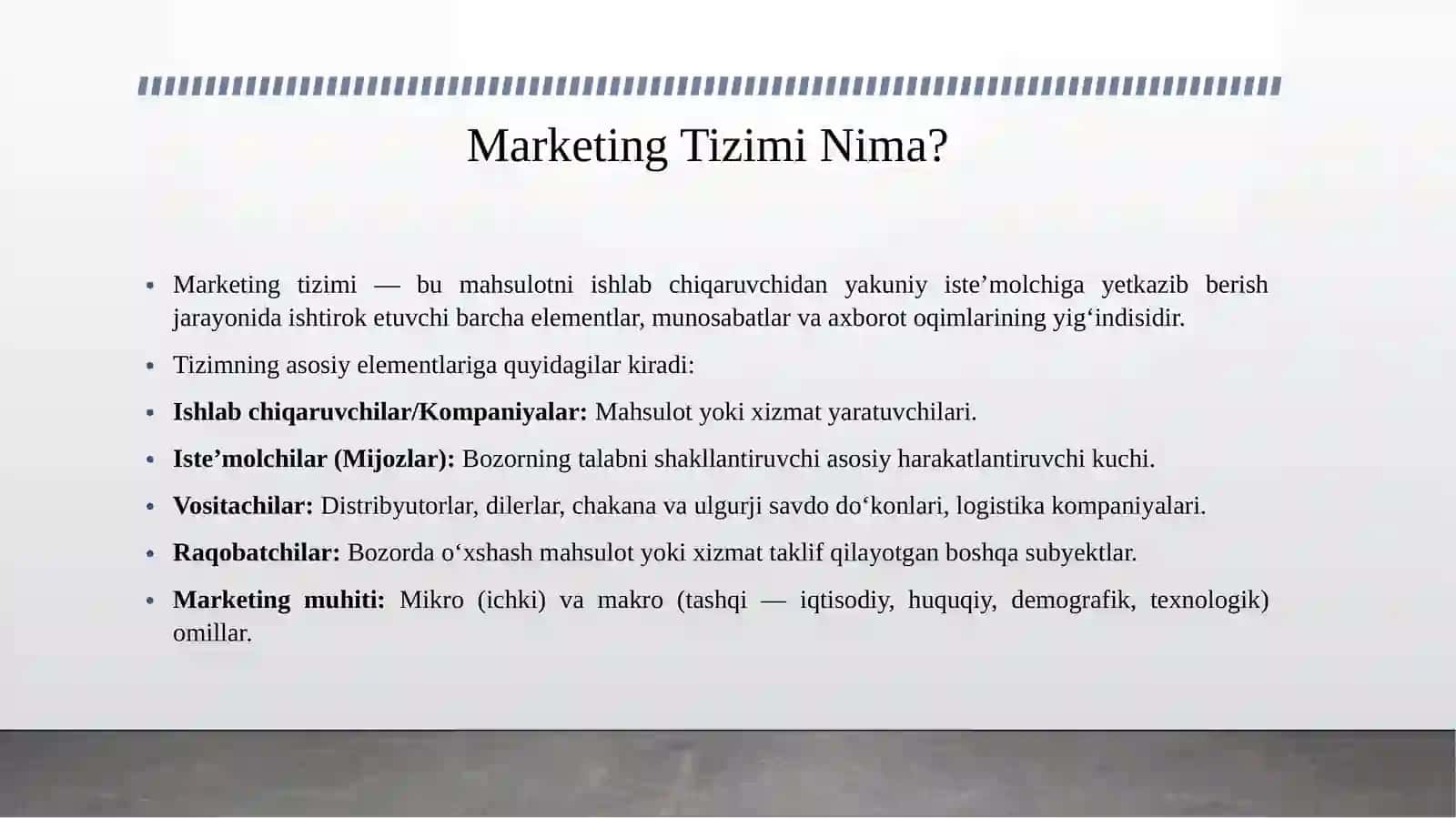 Marketing tizimi va sohasi 3