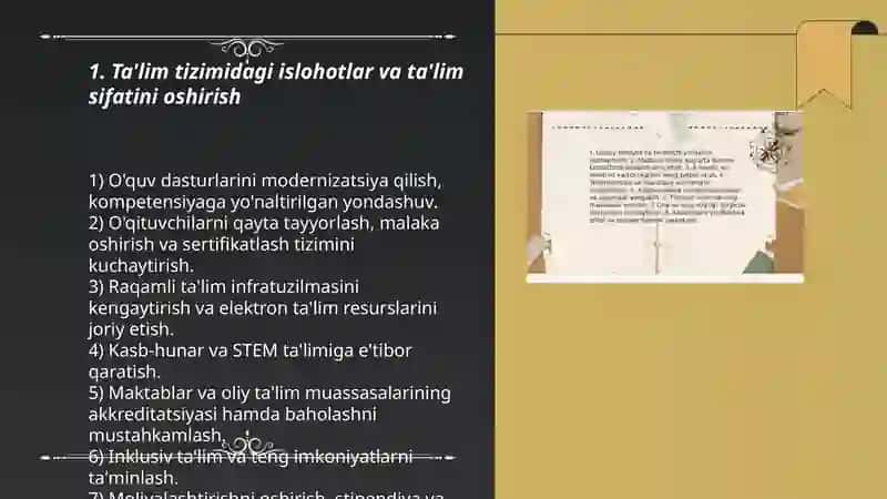 Ta'lim tizimidagi islohotlar va ta'lim sifatini oshirish 3
