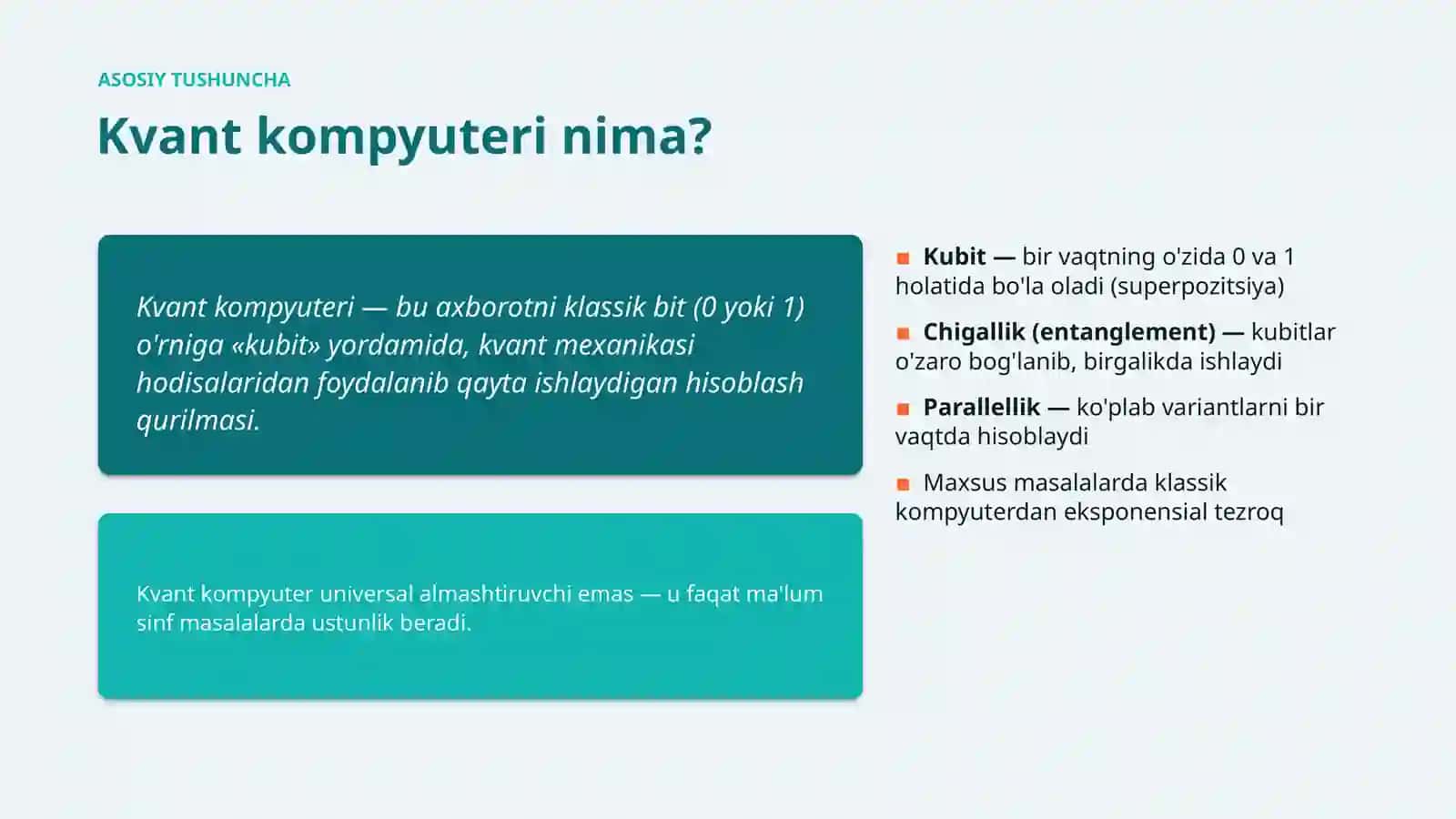 Kvant kompyuterlari: kelajagi va istiqbollari 3