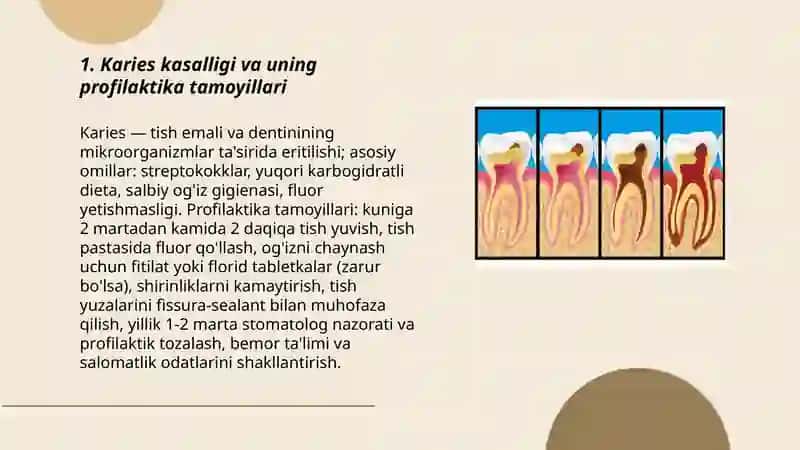 Karies kasalliklari profilaktikasi 3