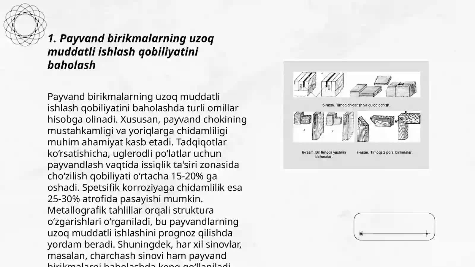 Payvand birikmalarni uzoq muddatda ishlash qobilyatini hisoblash usullari 3