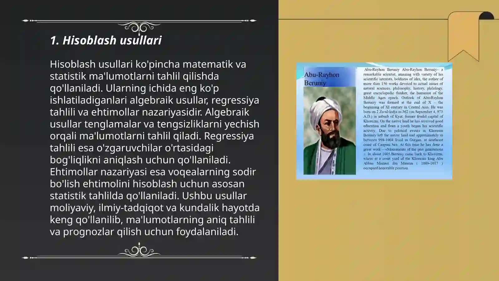 Abu Rayhon Beruniyning matematik qarashlari 3