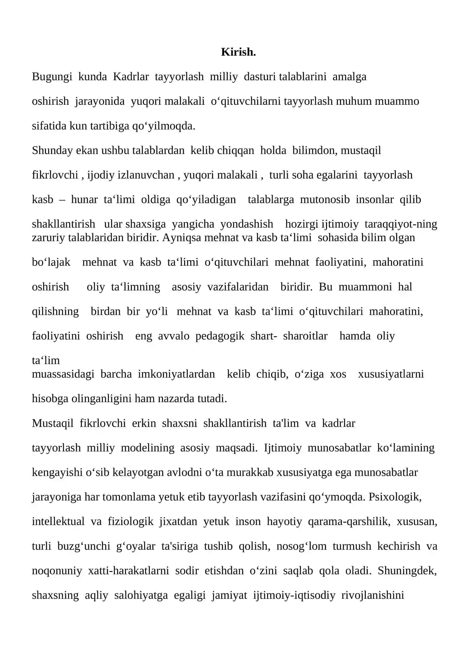 Tarbiya usullarining jamoa rivojidagi o'rni 3