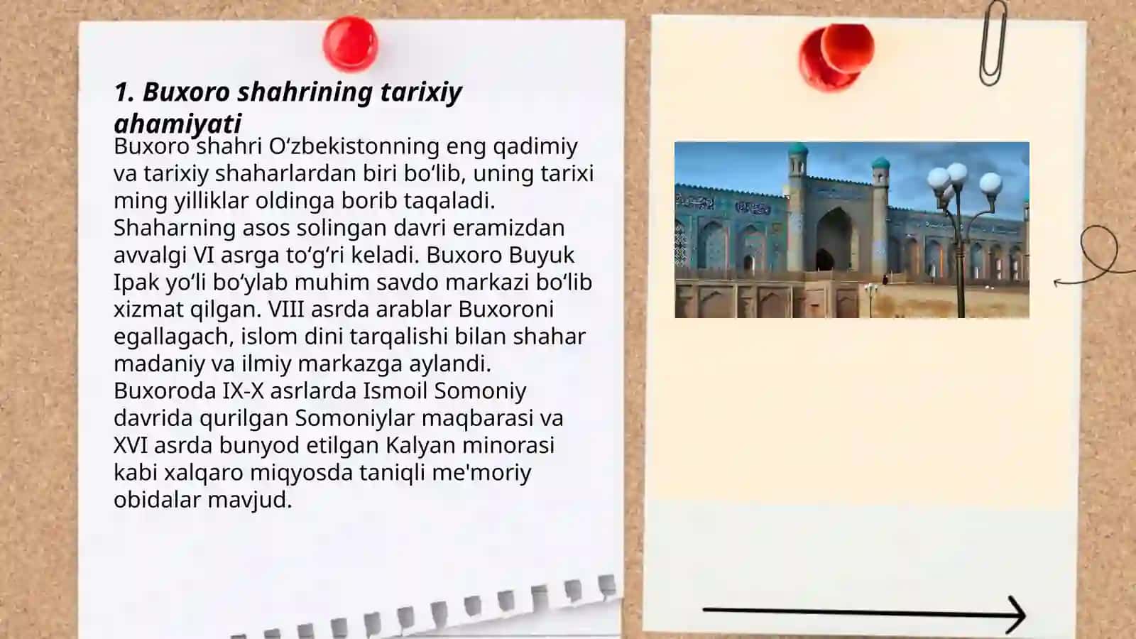 Buxoro shahrining tarixiy ahamiyati 3