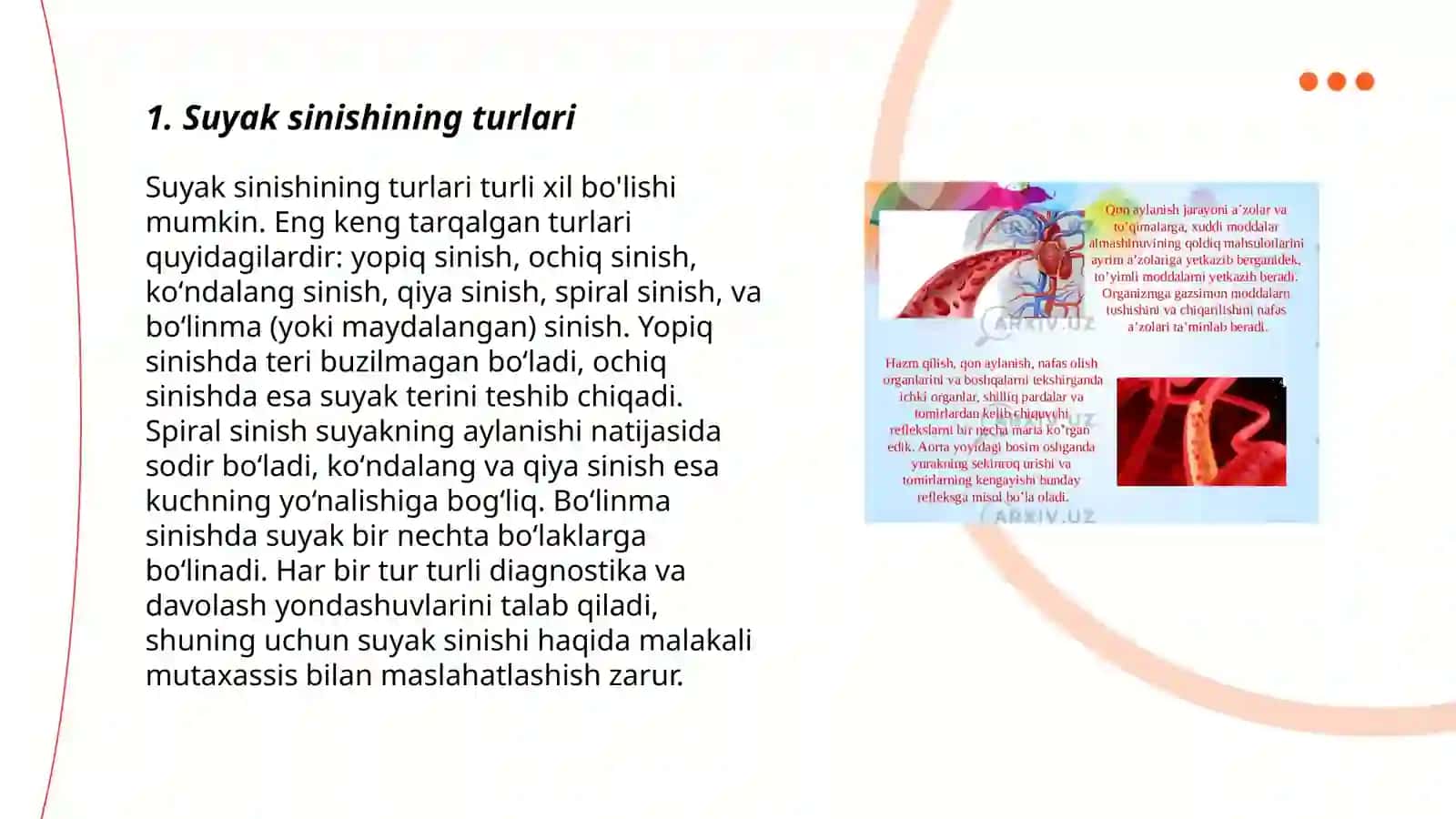 Suyaklar sinishi va chiqiqlar 3