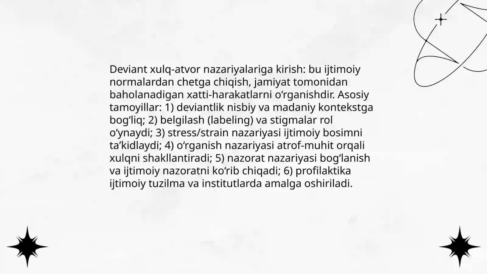 Deviant xulq atvor nazariyalari 3
