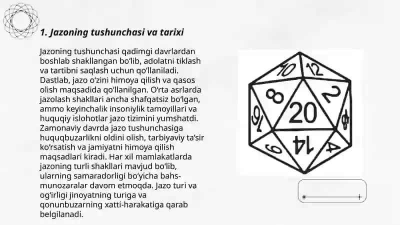 Jazoning tushunchasi va tarixi 3