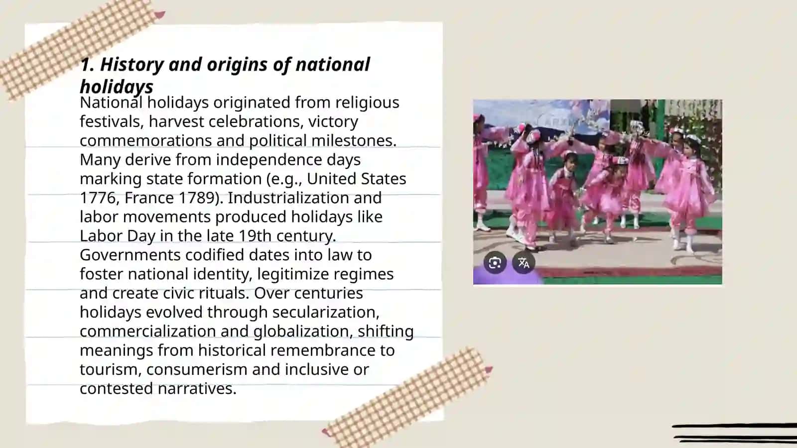 Celebrating National Holidays 3