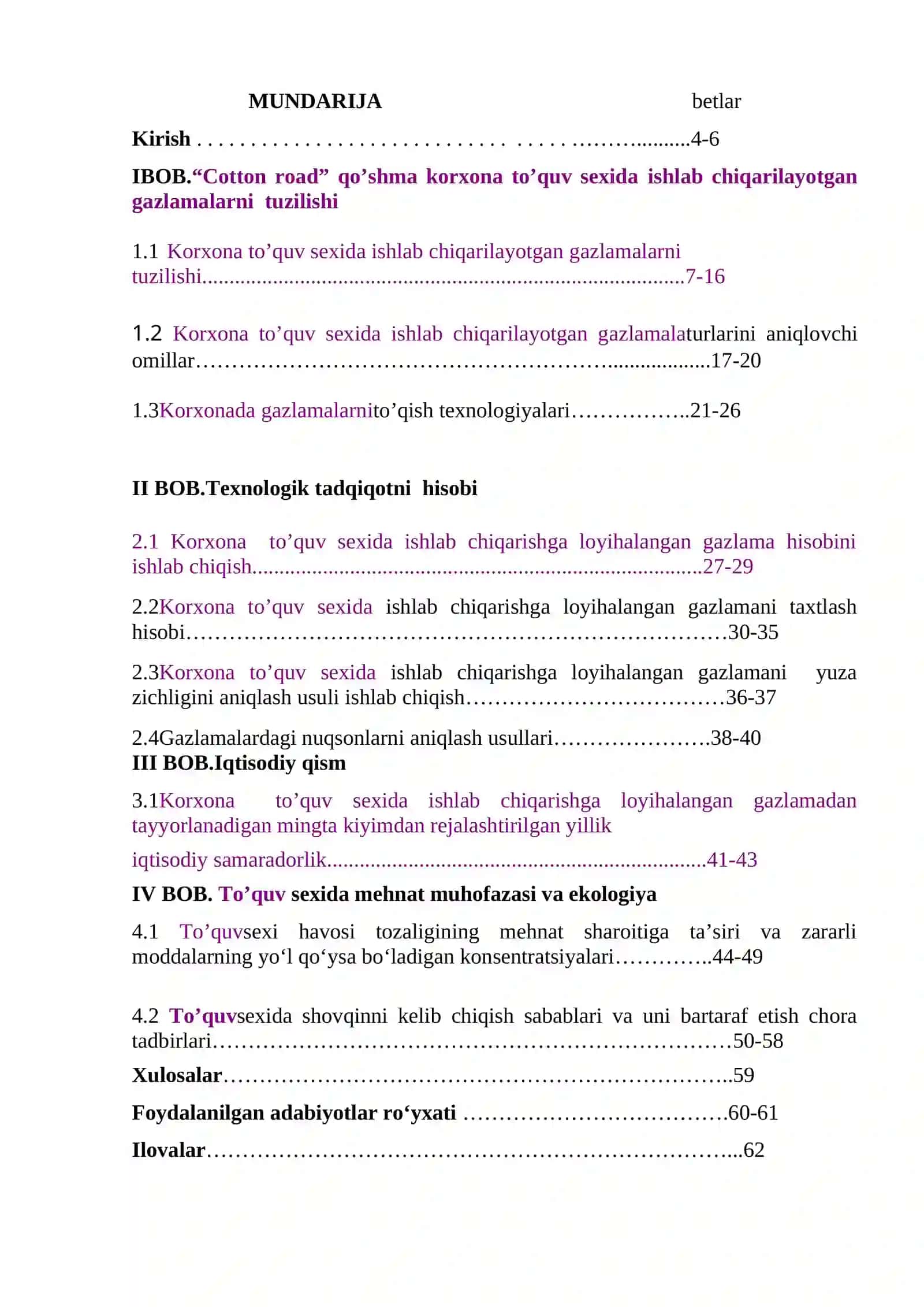 Gazlamalarning tuzilishini tadqiq qilish 3