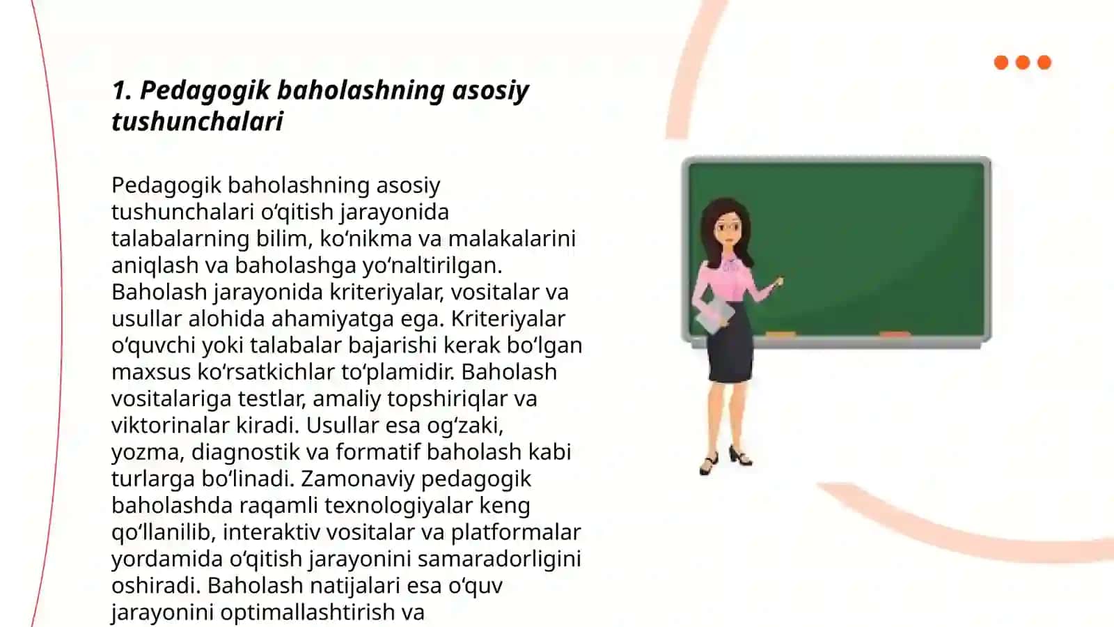 Pedagogik baholashni aniqlaydigan omillar va mezonlar 3
