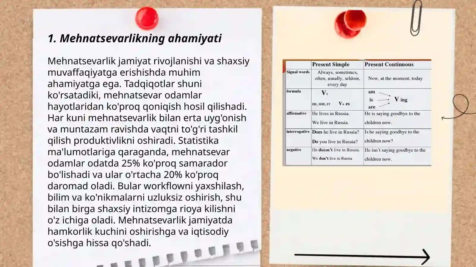 Mehnatsevarlikning ahamiyati 3