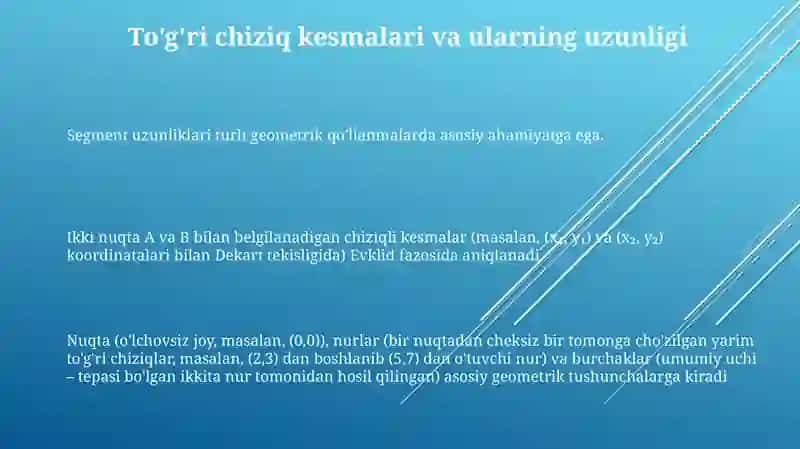 Asosiy geometrik tushunchalar 3