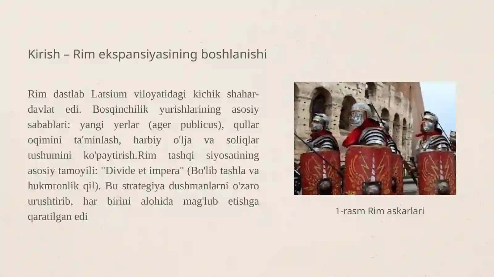 Qadimgi Rimning bosqinchilik yurishlari 3