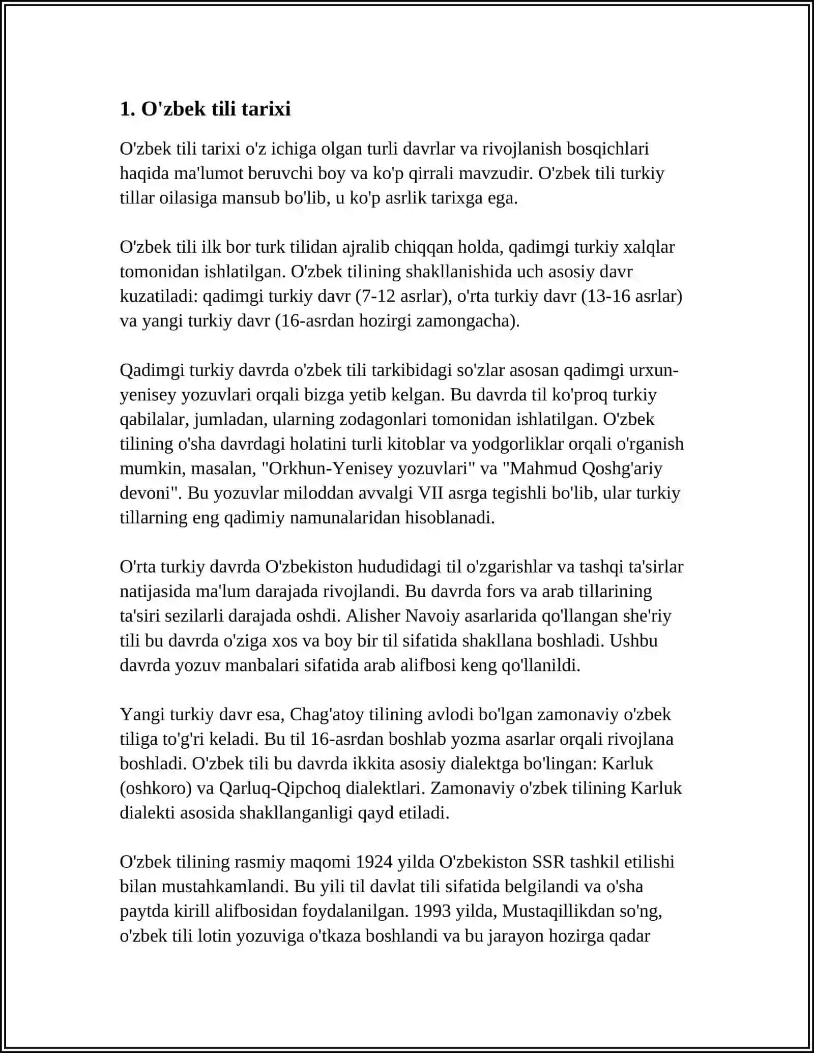 O'zbek tili tarixi 3