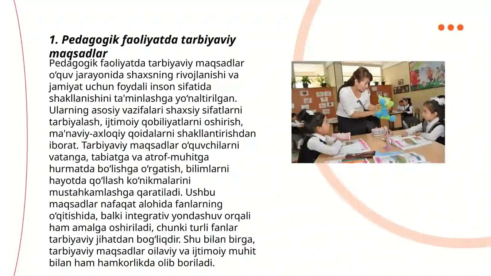 Pedagogik faoliyatda tarbiya turlari va usullari 3