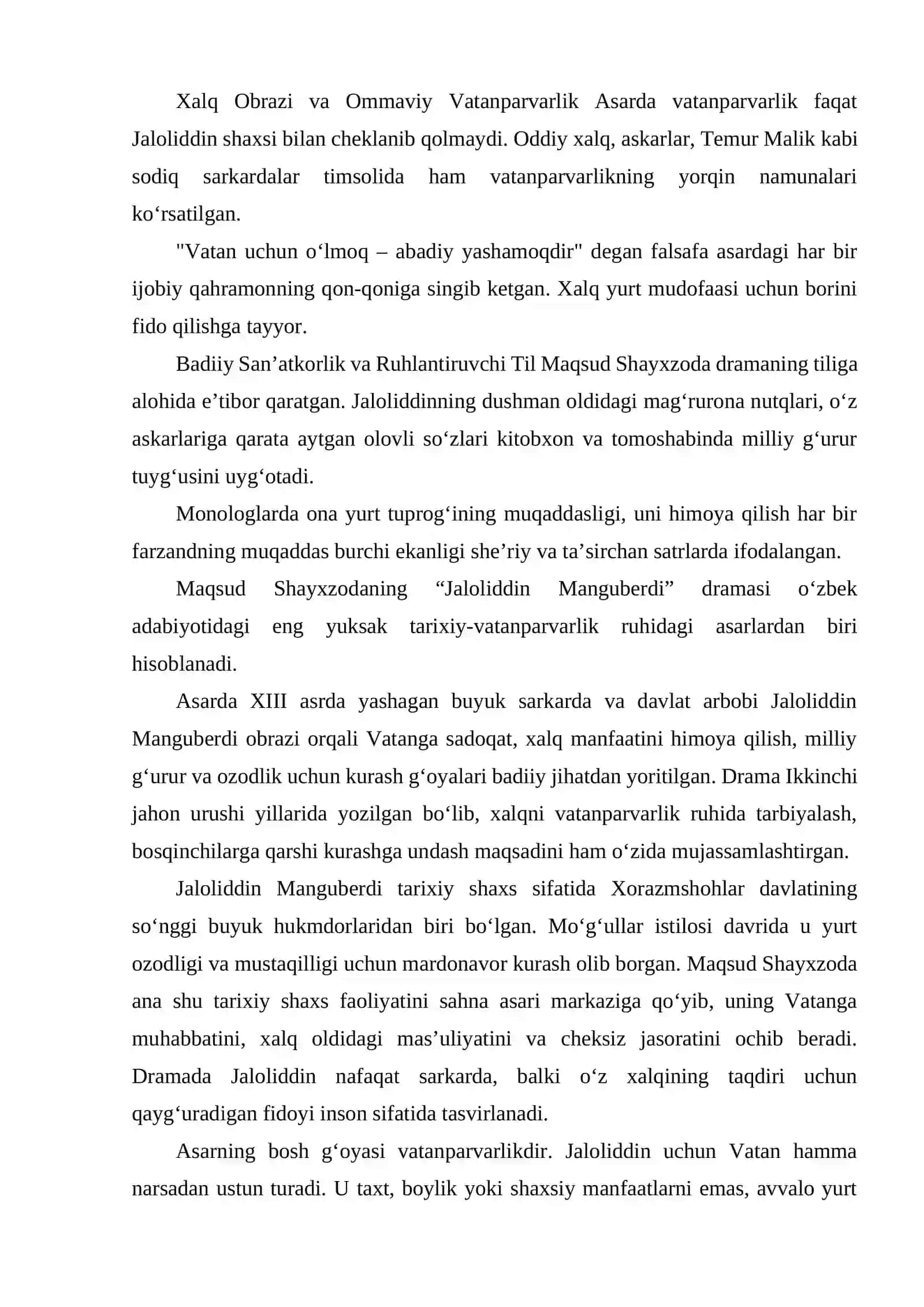 MAQSUD SHAYHZODANING JALOLIDDIN MANGUBERDI DRAMASIDA VATANPARVARLIK. 3