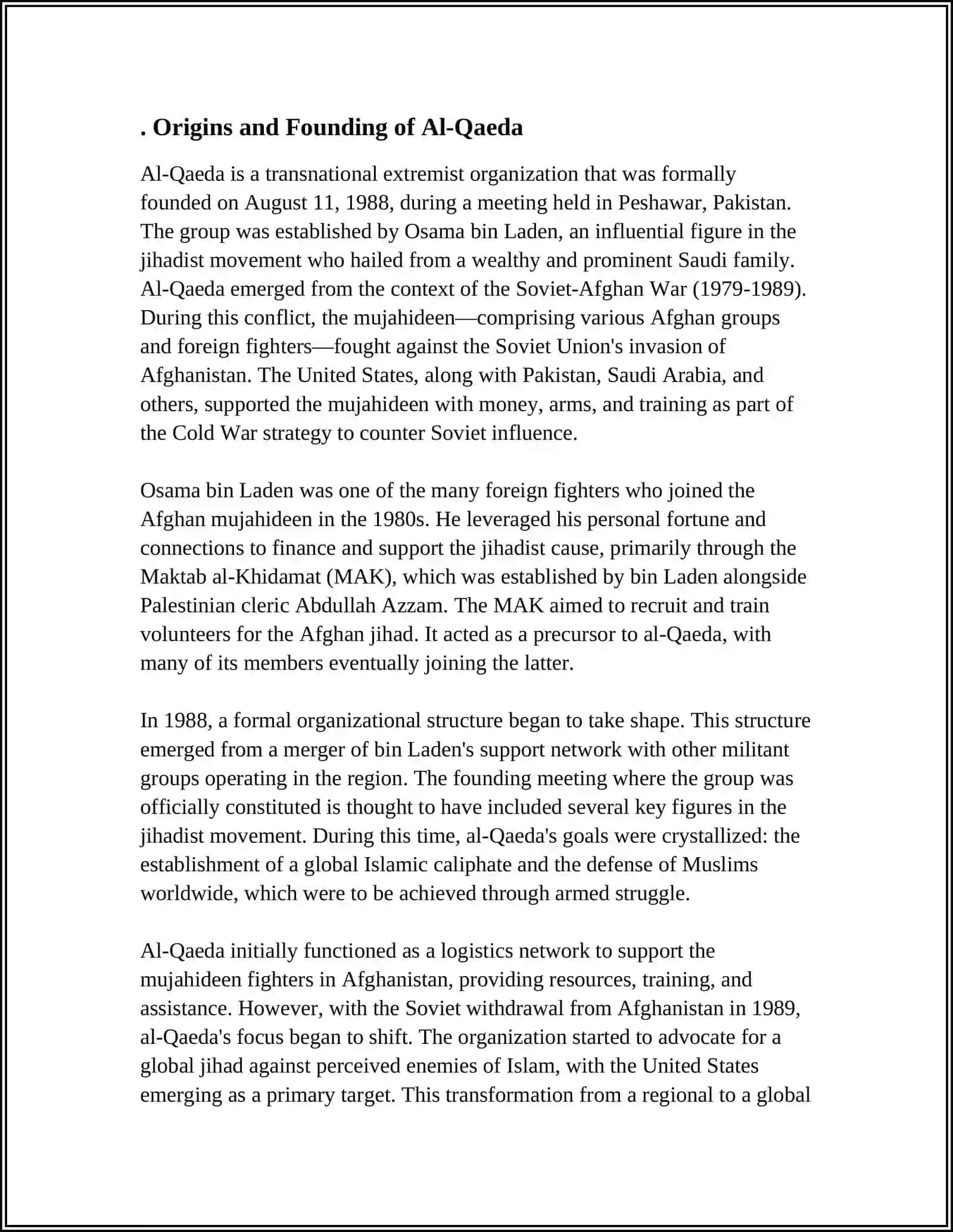 FIVE ISLAMIST TERRORIST ORGANISATIONS IN MODERN WORLD 3