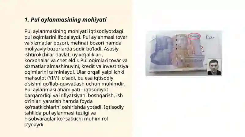 Pul aylanmasi va uning tarkibi 3