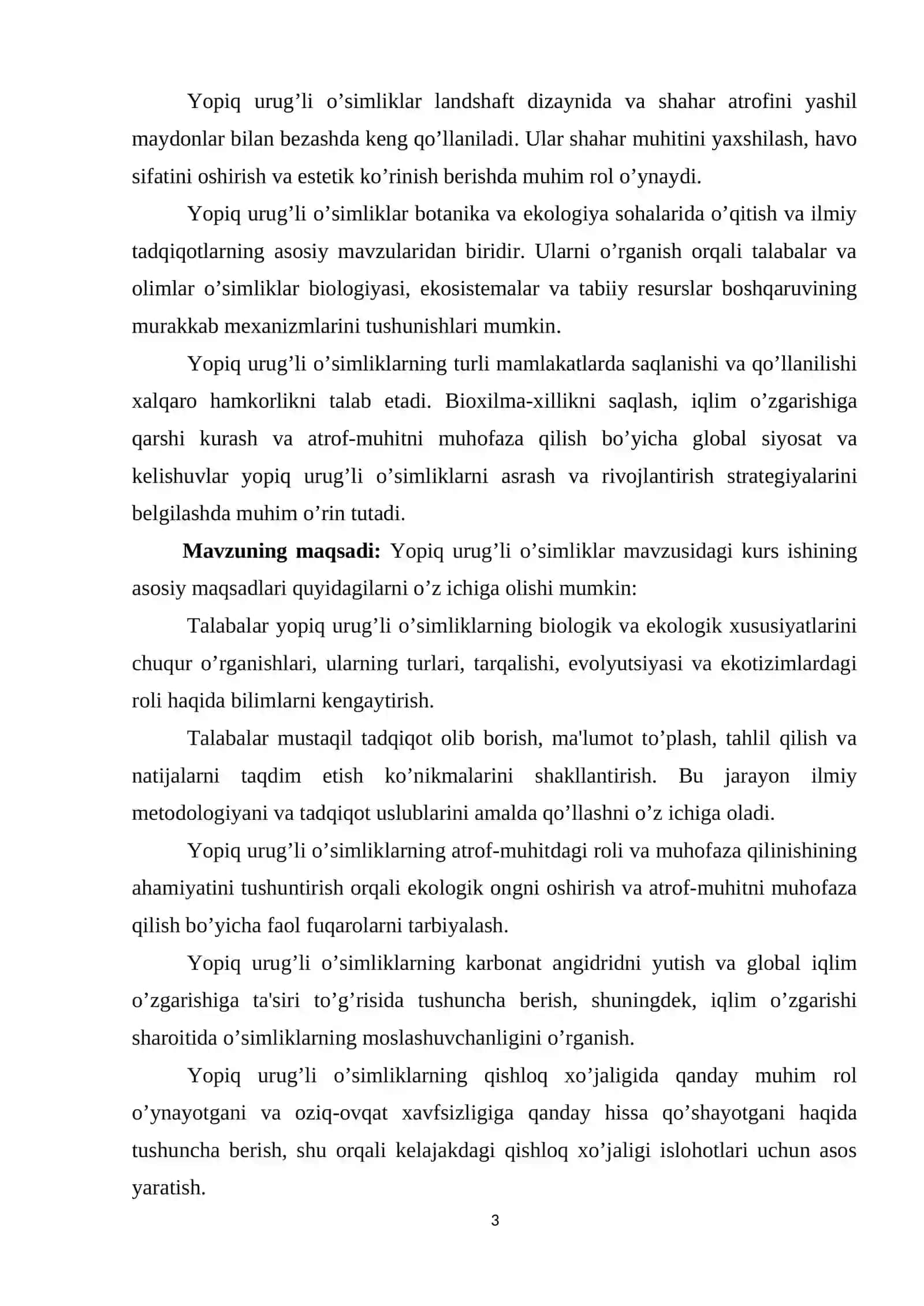 Yopiq urug'li o'simliklarning gulining tuzilishi 3