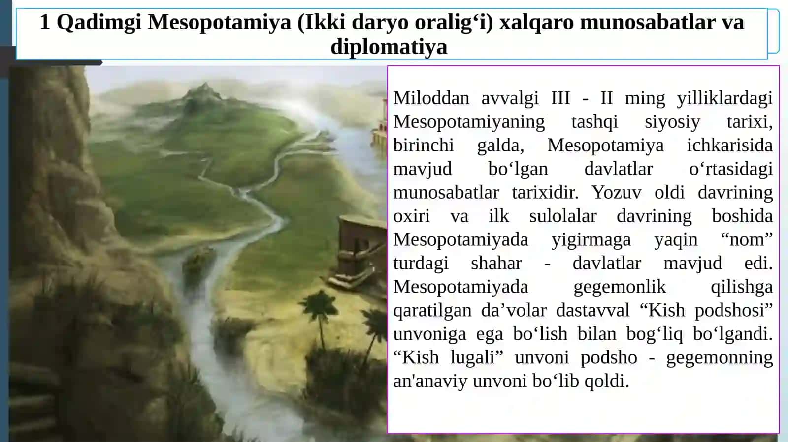 Qadimgi Sharqda xalqaro munosabatlar va diplomatiya 3