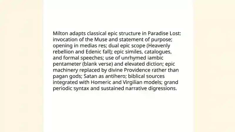 John Milton's literary creativity 3