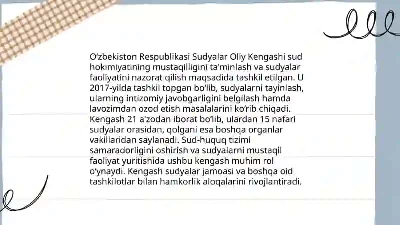 O‘zbekiston Respublikasi Sudyalar Oliy kengashi 3