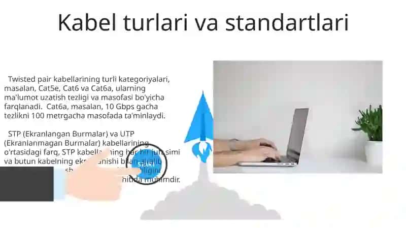 Juft tolali kabellar yordamida kompyuter tarmogʻini tashkilash 3