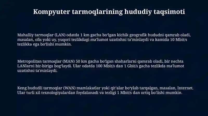 Kompyuter tarmoqlarining hududiy taqsimoti 3
