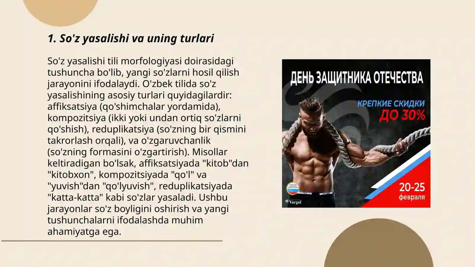 Terminlarning morfologik (affeksatsiya) usuli bilan hosil qilish 3