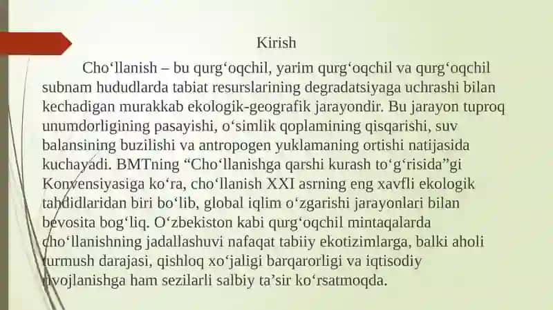Cho‘llanish jarayoni va uning oqibatlari 3