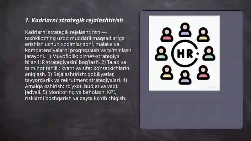 Kadrlarni strategik rejalashtirish 3