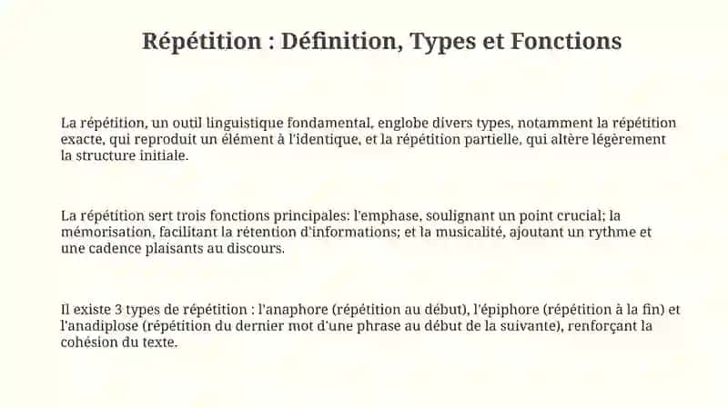 Répétition et Transcription Phonétique 3