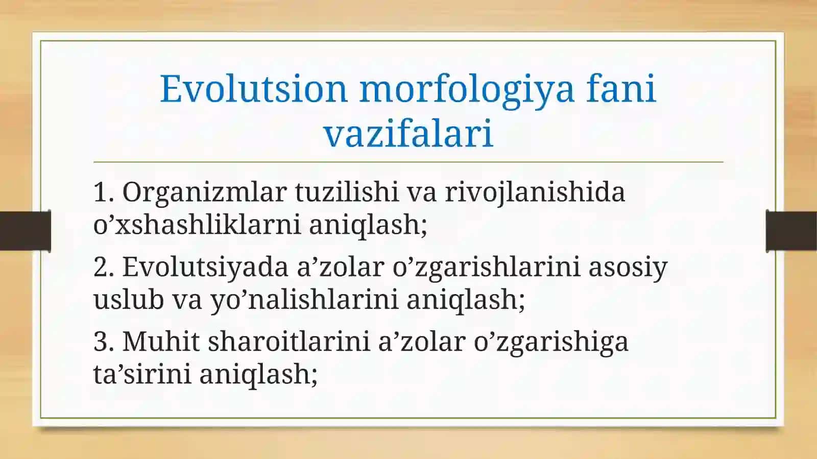 Evolutsion morfologiya fani 3