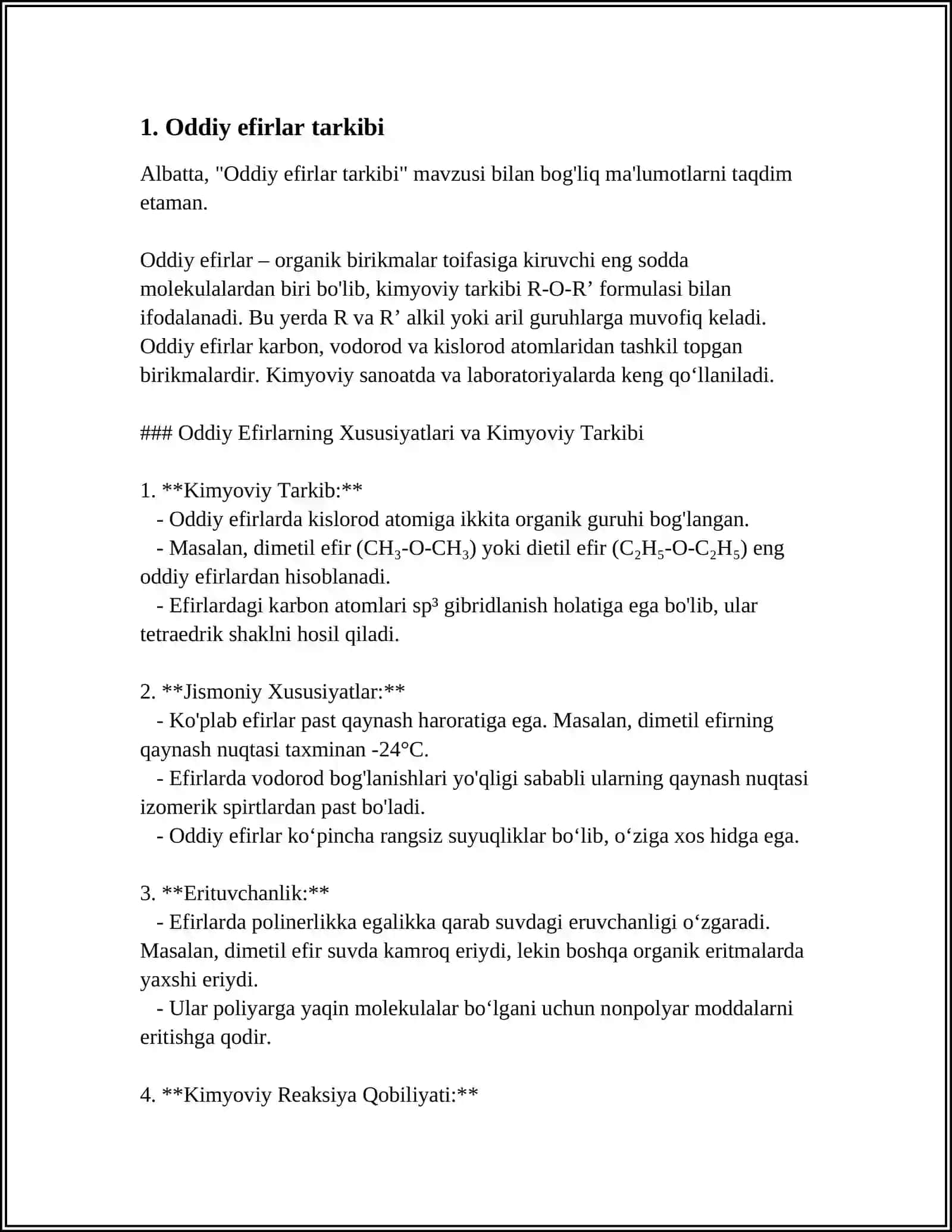 ODDIY VA MURAKKAB EFIRLAR 3