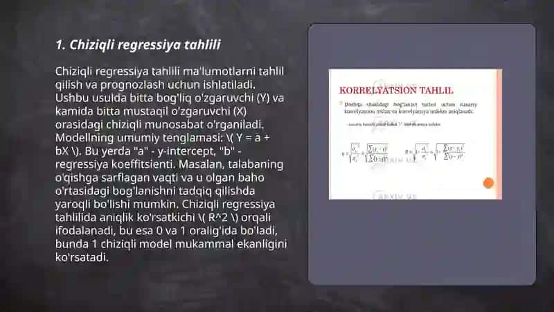 Chiziqli regressiya tahlili 3