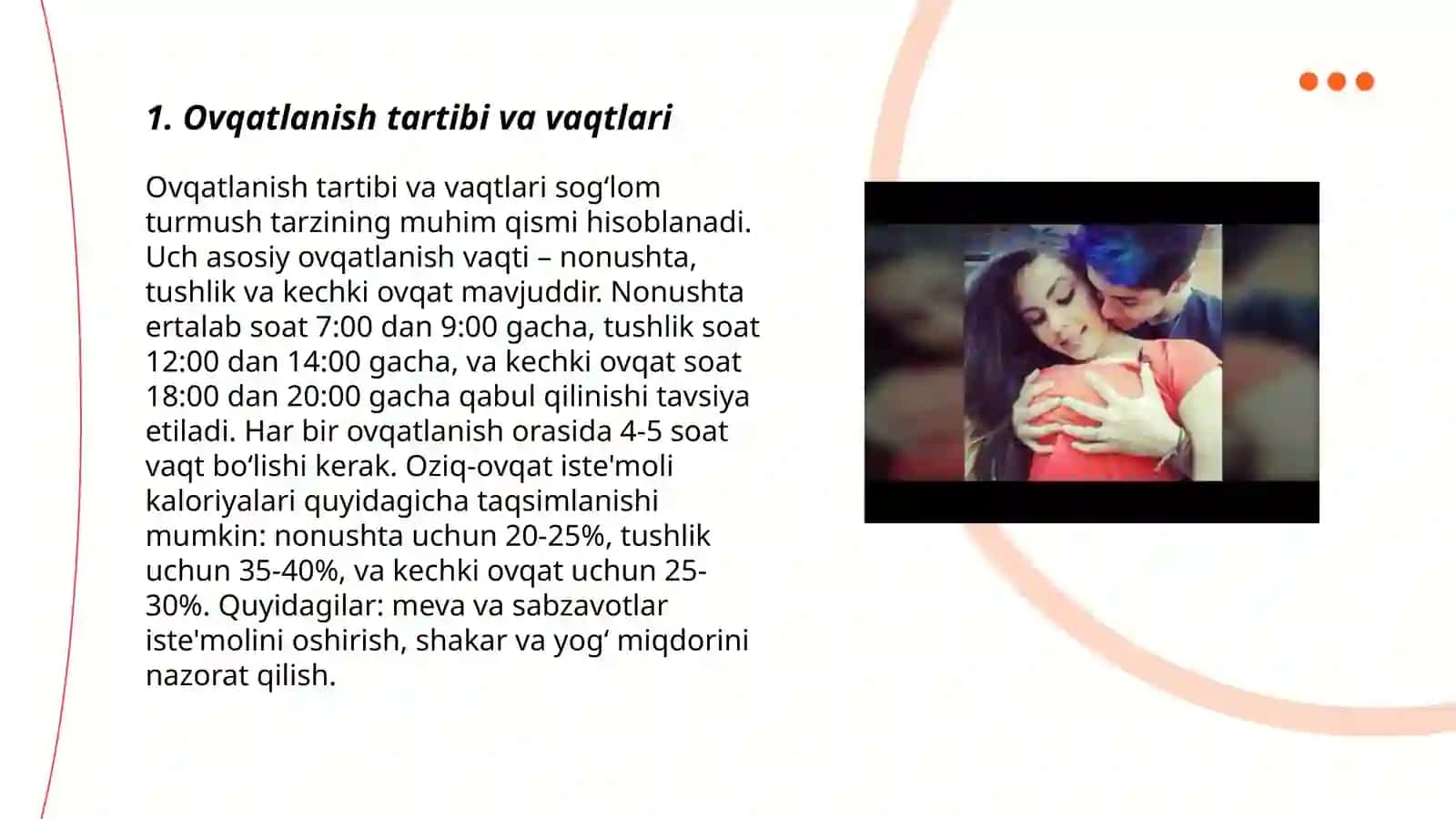 Ovqatlanish tartibi va vaqtlari 3