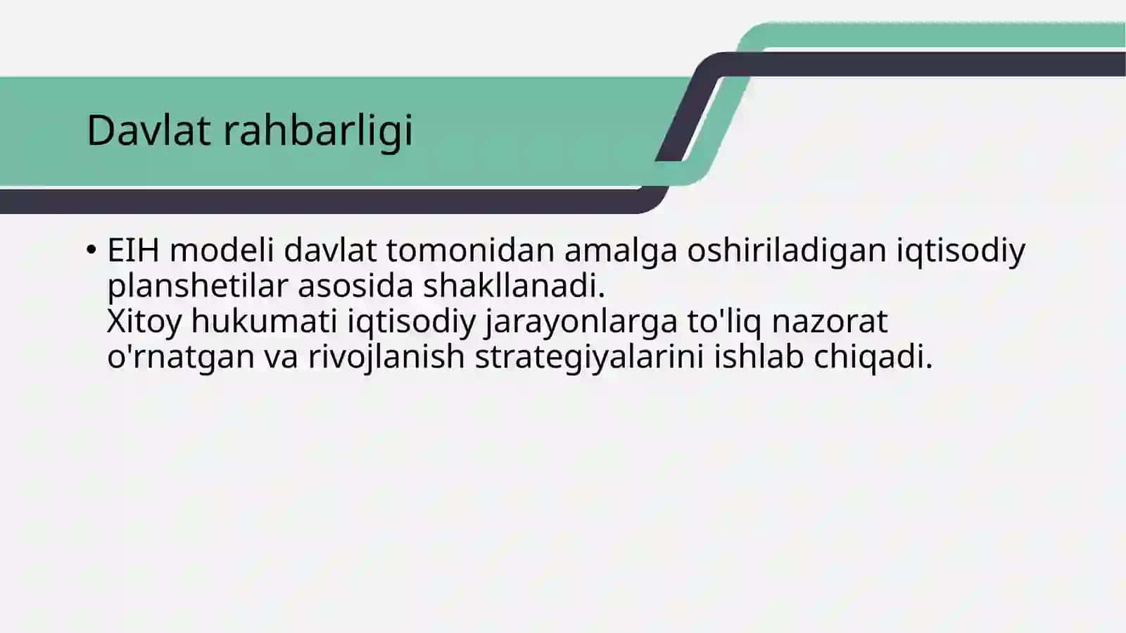 Xitoy EIH modeli xususiyatlari 3
