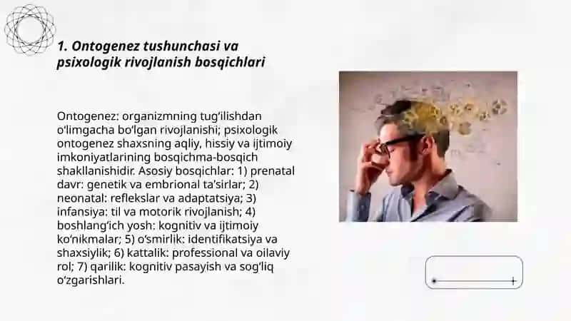 Ontogenez. Yosh davrlari psixologiyasi 3