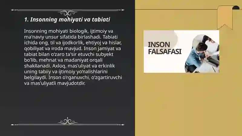 Inson falsafasi 3
