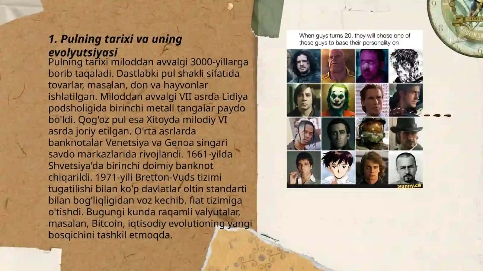 Pulning qo'llanishi va zarurligi 3