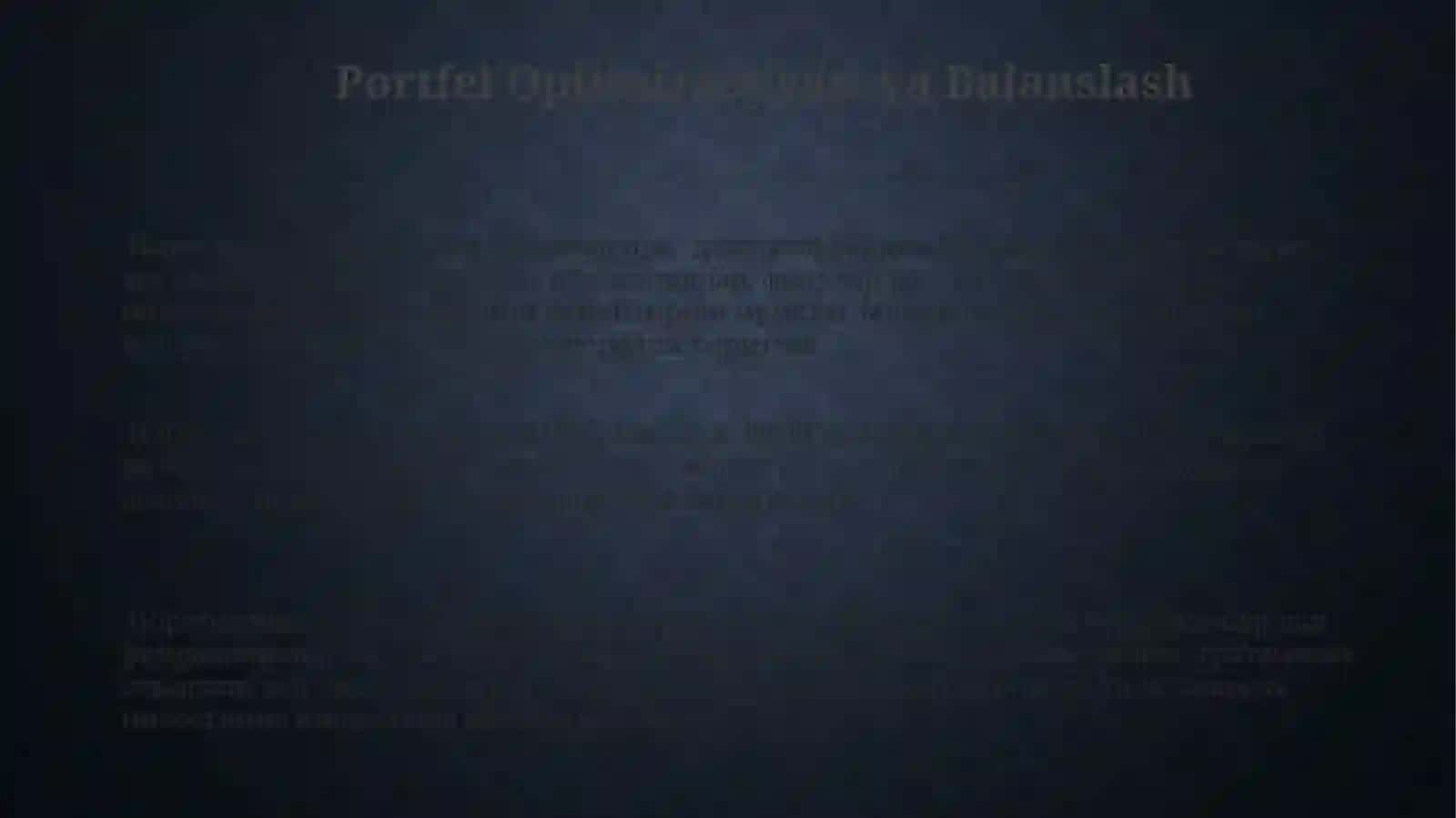 Investitsiyaportfellariniboshqarish 3
