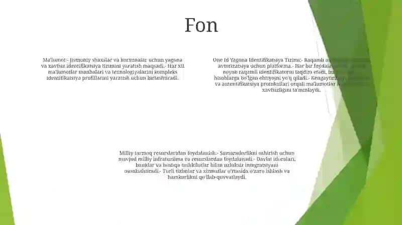 One Id Yagona Identifikatsiya Tizimi 3