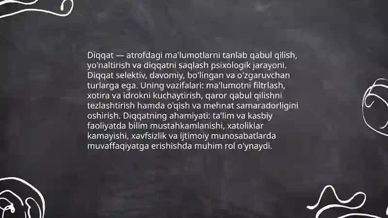 Diqqat mavzusi 3