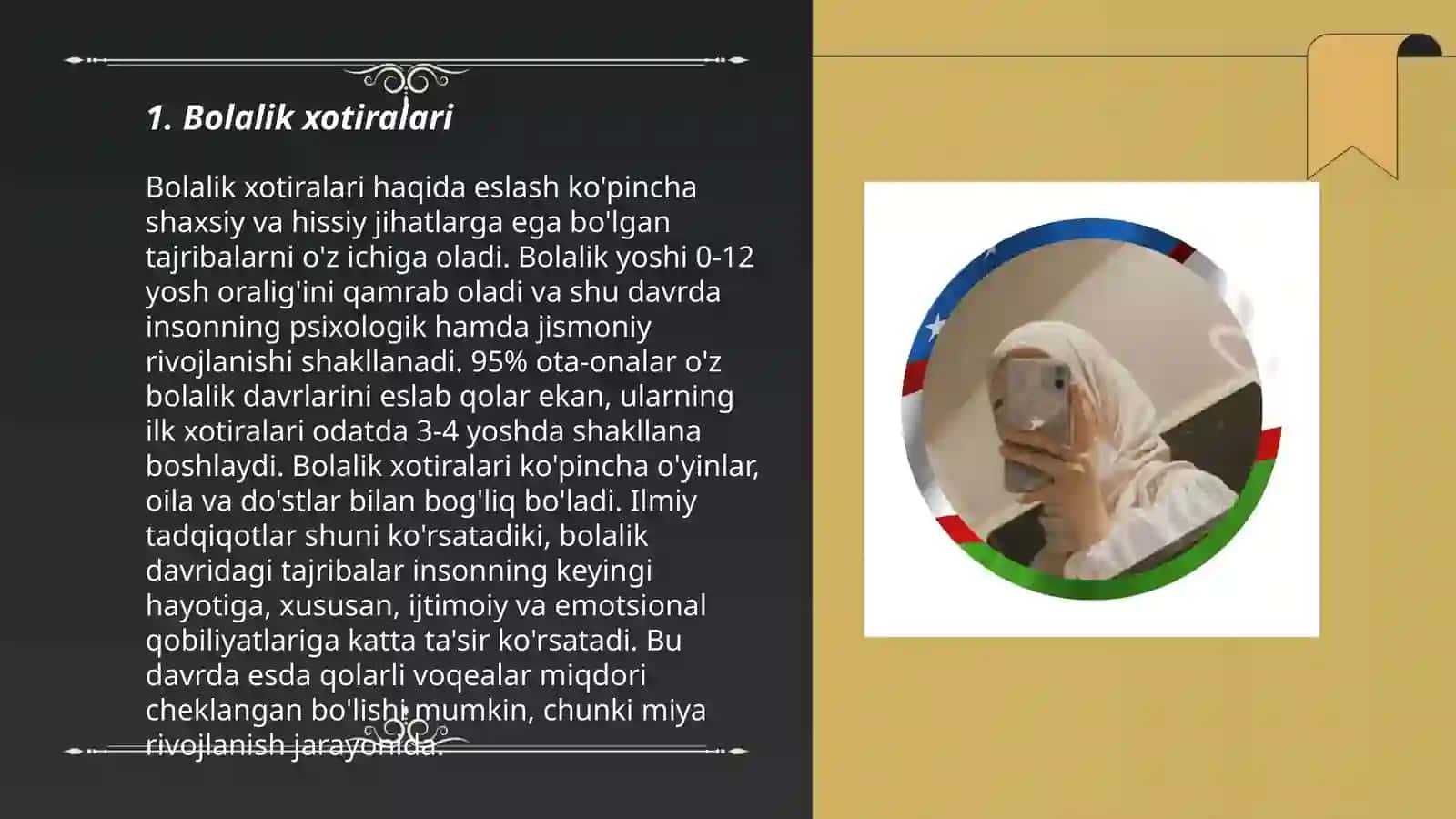 Bolalik xotiralari 3