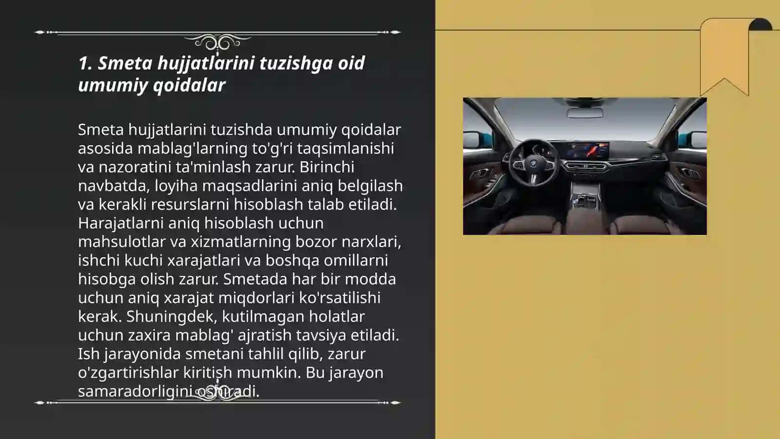 Avtomobil yo'l qurilishida smeta hujjatlari taritibi 3