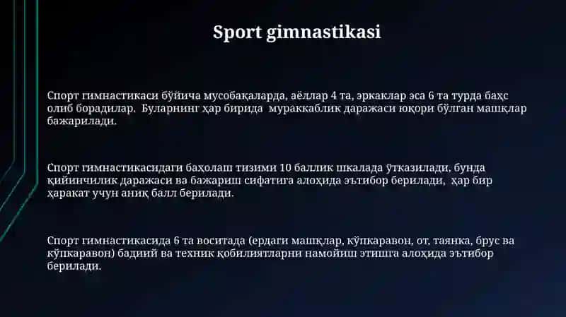 Gimnastika turlari 3