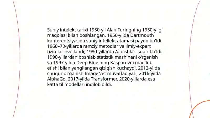 Suniy intelektning tarixi va rivojlanishi 3