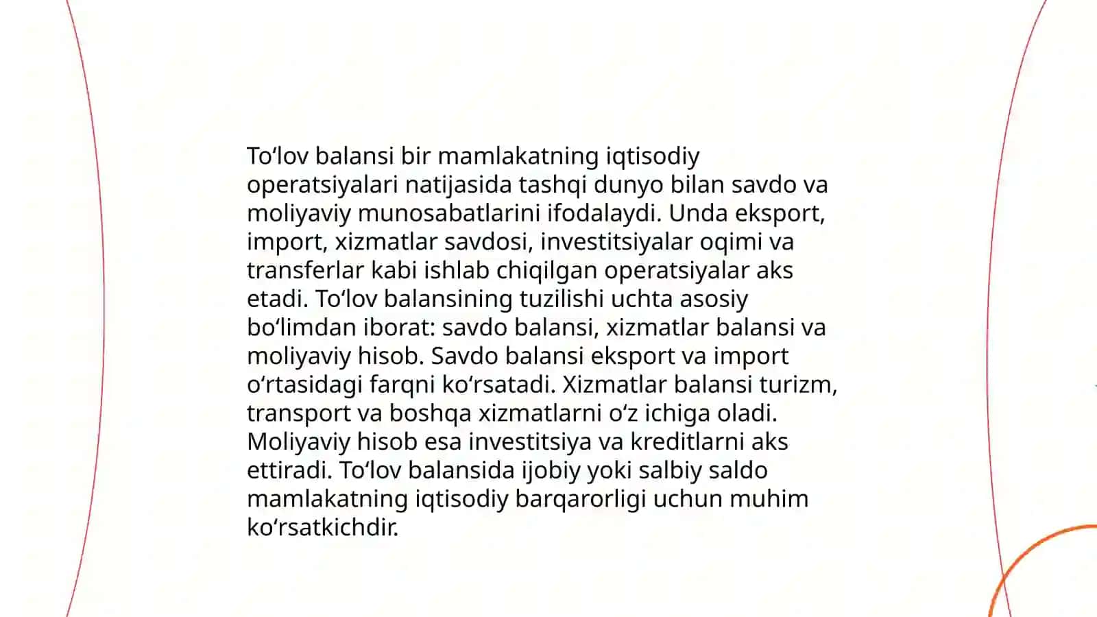 Toʻlov balansining mohiyati va tarkibi 3