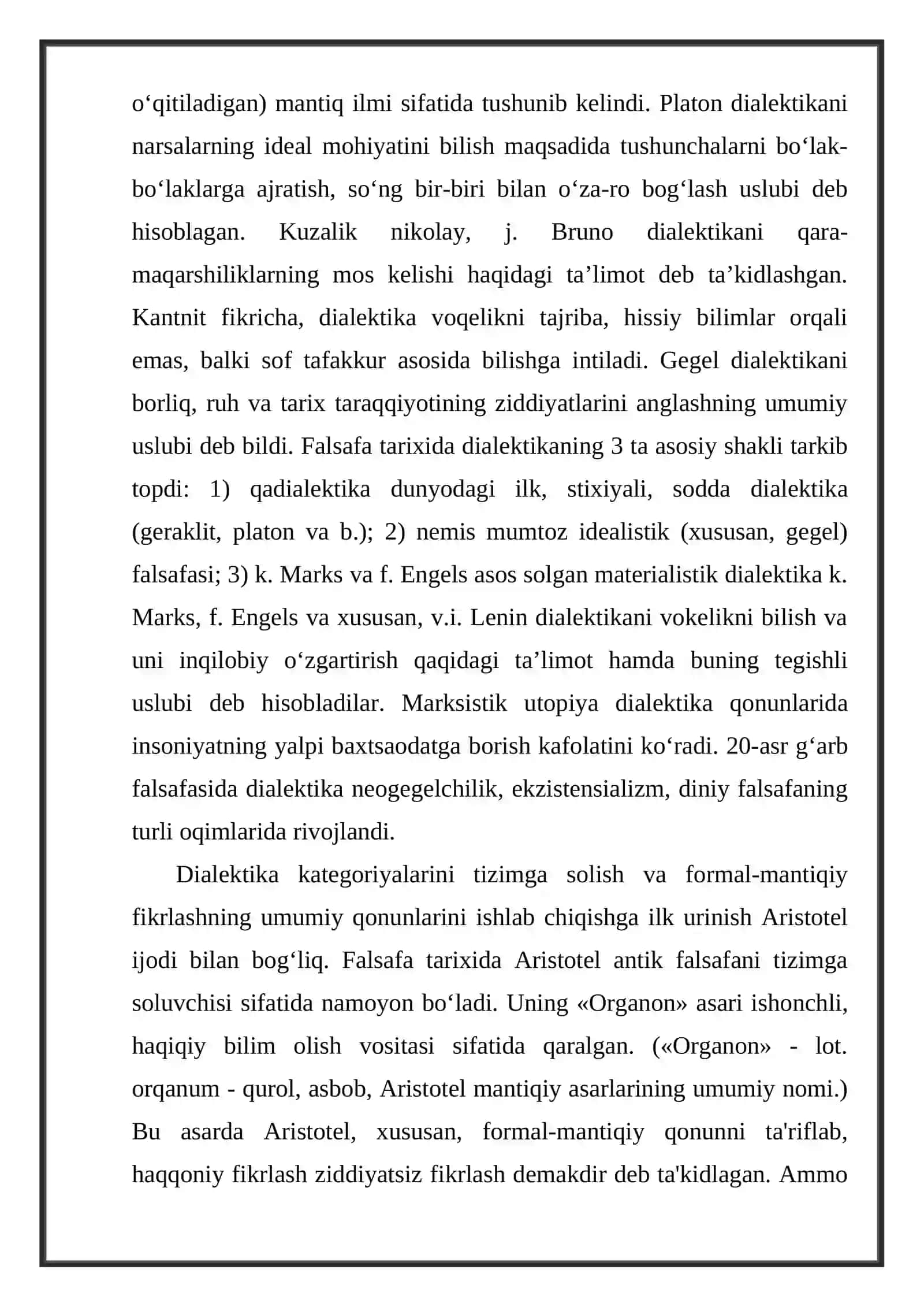 Dialektika elementini ta'limda tutkan o'rni 3